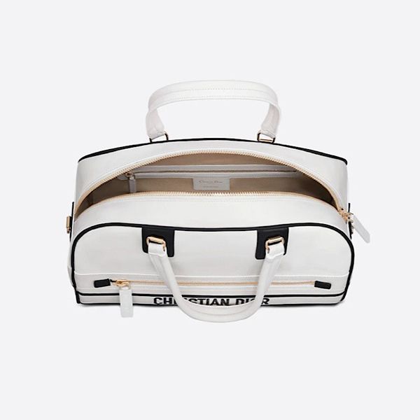 【すぐ届く】ディオール ヴァイブ コピー ミディアム ボウリングバッグ スムースカーフスキン 2色 M6202OOBR_M879